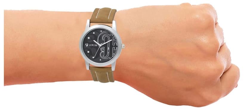 LOREM Black Casual Analog Watch for Men LR14-UF view 4