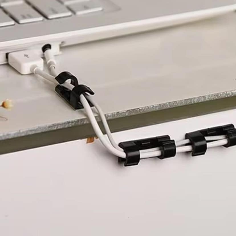 Plastic Wire Cord Cable Clips Organizer Holder (16 Pcs Set) view 4