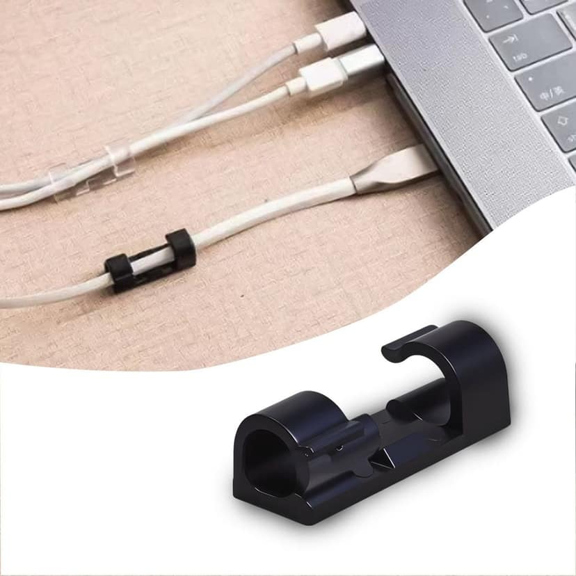 Plastic Wire Cord Cable Clips Organizer Holder (16 Pcs Set) view 5
