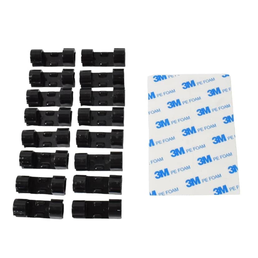 Plastic Wire Cord Cable Clips Organizer Holder (16 Pcs Set) view 6