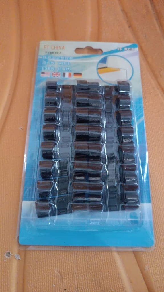 Plastic Wire Cord Cable Clips Organizer Holder (16 Pcs Set) view 8