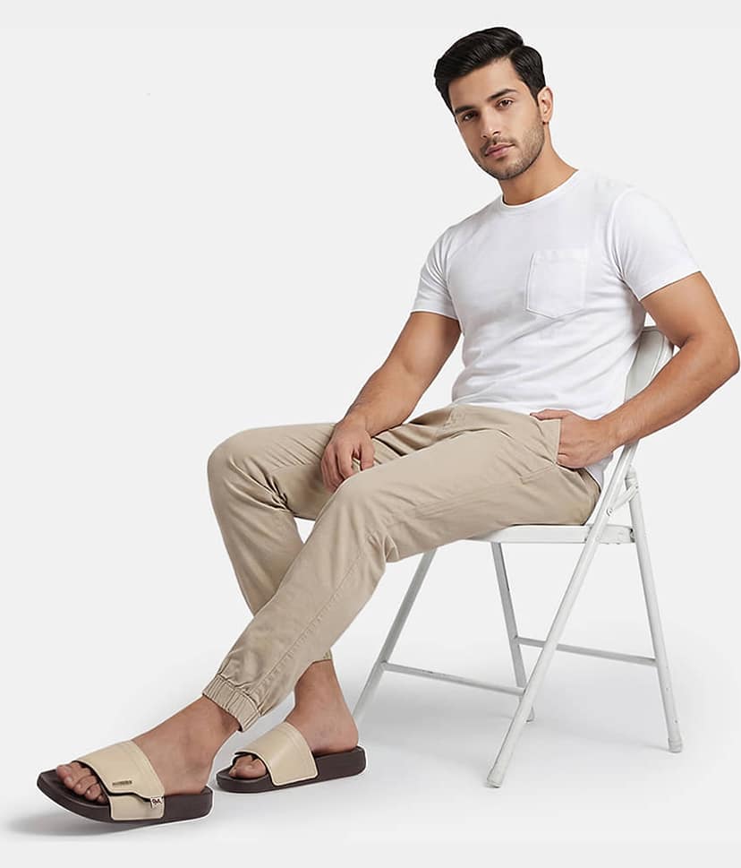 Neemans High Sprout Cush Slides Brown Men's Slide Flip Flop view 7