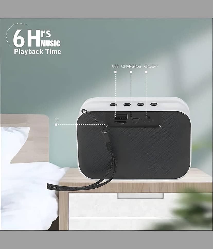 COREGENIX MINI Phone Holder 10 W Bluetooth Speaker Bluetooth v5.0 with USB,SD card Slot Playback Time 6 hrs Assorted view 2