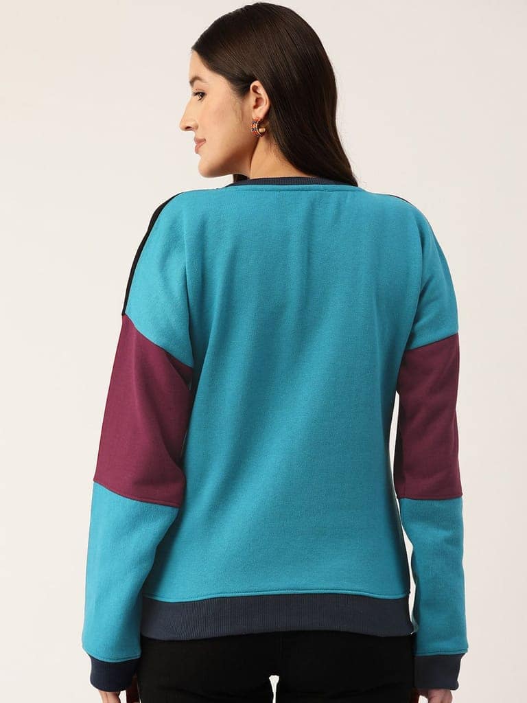 Colourblocked Fleece Sweatshirt view 2