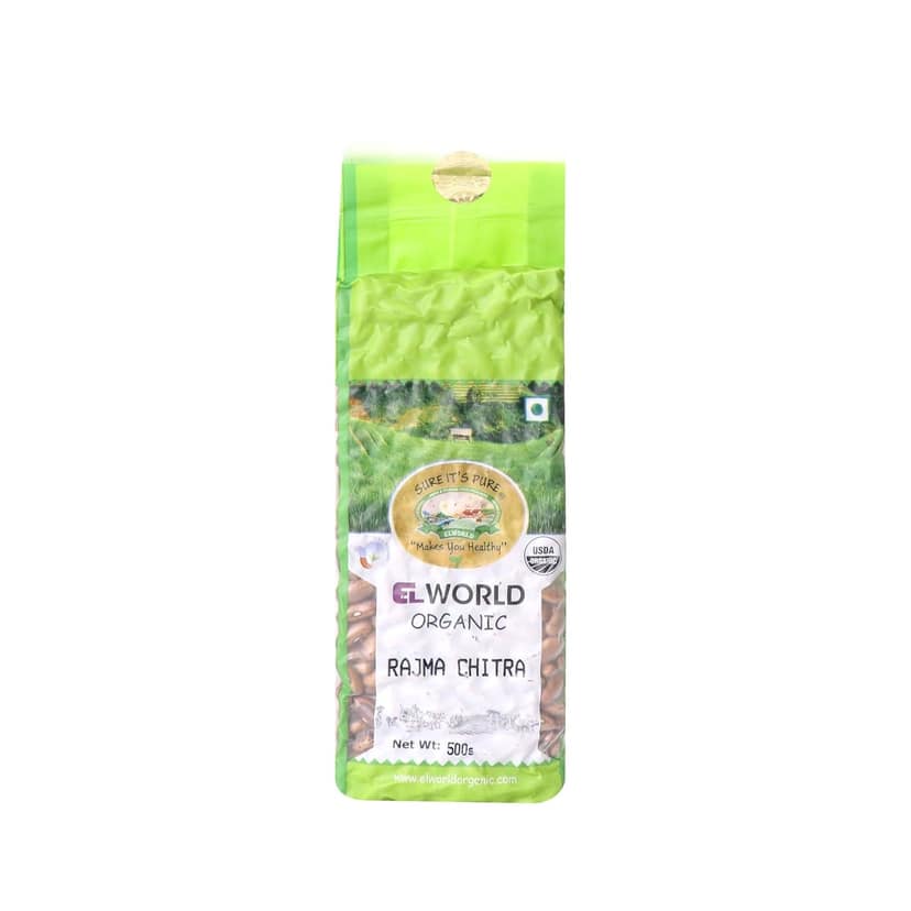 Elworld Agro & Organic Food Products Rajma Chitra 500g
