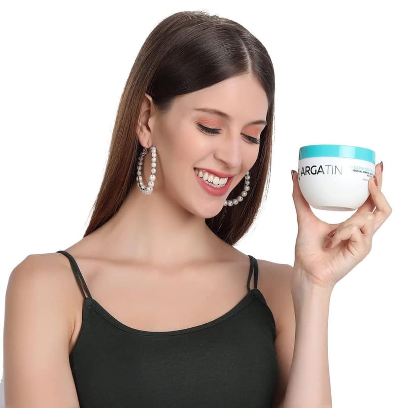 Argatin Keratin O+ Smooth Repair Hair Mask 250Ml | For Smoothening, Straightening, Hair Thickness | Nourishes Dry, Damaged & Frizzy Hair 250Ml view 5
