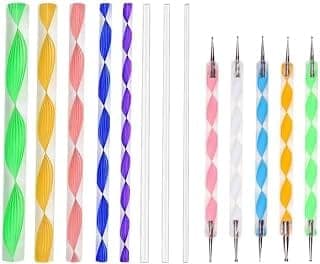 13 Piece Mandala and Acrylic Dotting Tool Set Embossing Stylus for Pottery Ceramic and Polymer Clay