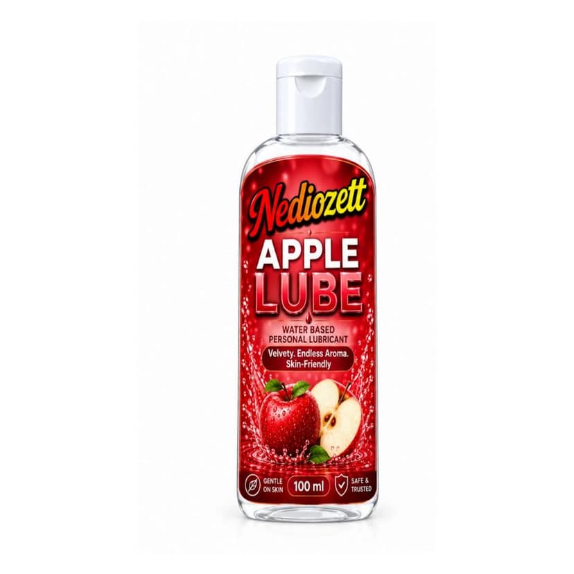 Nediozett Lube Apple Flavored Lubricant Gel for Men & Women| 100ml| Water-Based Gel| Skin-Friendly| Safe to Use with Condoms (pack of 1 ) view 2