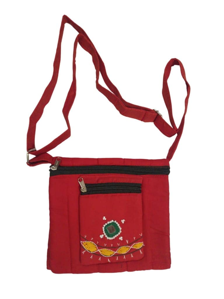 Cotton Sling Bag Small with Adjustable Strap view 2