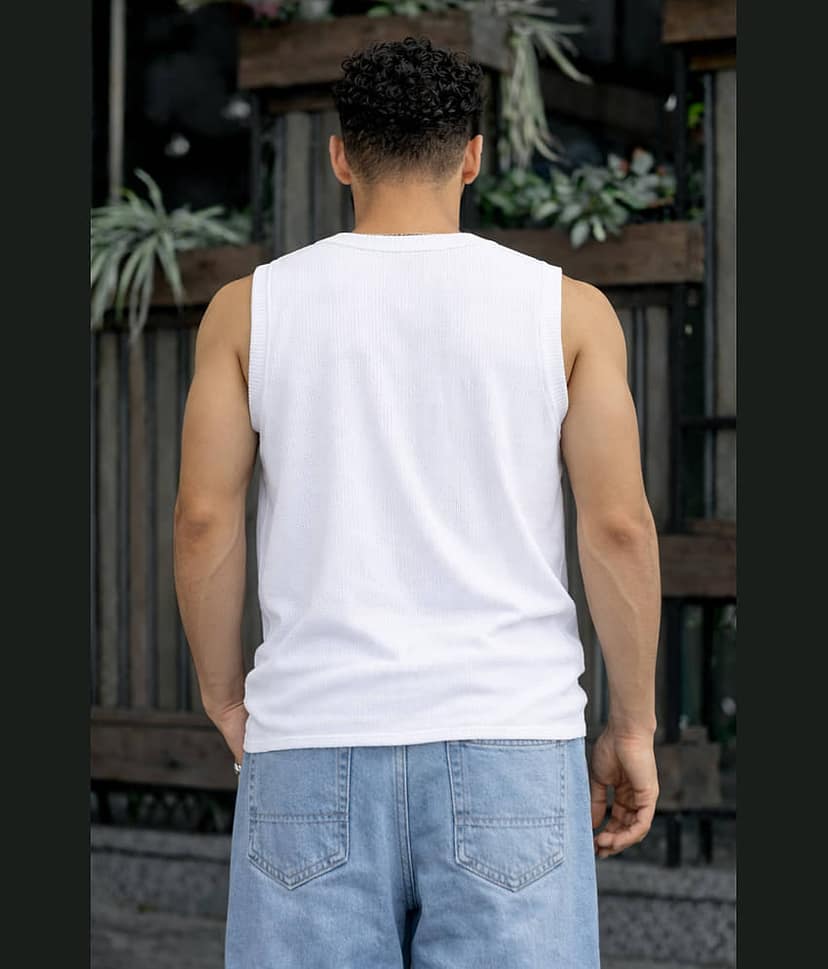 FTX Men Polyester Regular Fit Solid T-Shirt ( White ) view 2