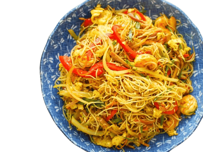 Egg singapuri noodles