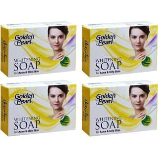 Golden Pearl Whitening For Acne Oil Skin Soap - 100g (Pack Of 4)