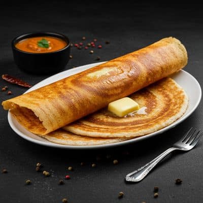 Podi Roast Dosa With Butter