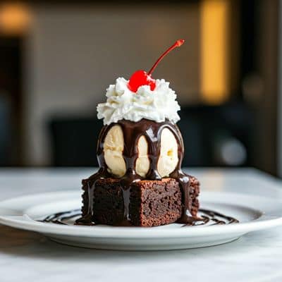 Chocolate Brownie Sundae