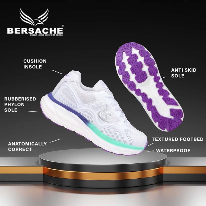 Bersache Premium Sports ,walking,Gym,cricket, Trending Running Shoes For Women's view 5