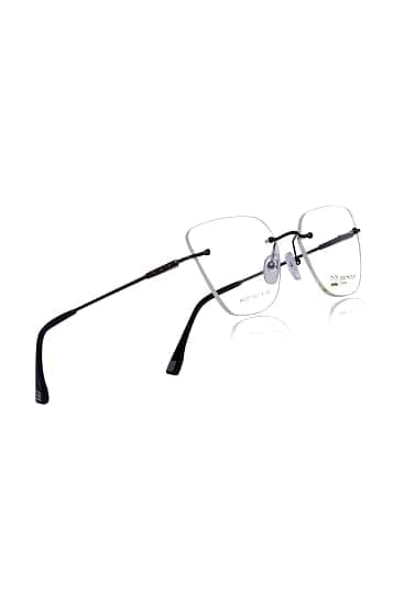 Jodykoes® Premium Rimless Frame for Women and Men: Stylish Cat Eye Spectacle Eyeglasses with Anti-Glare Coating