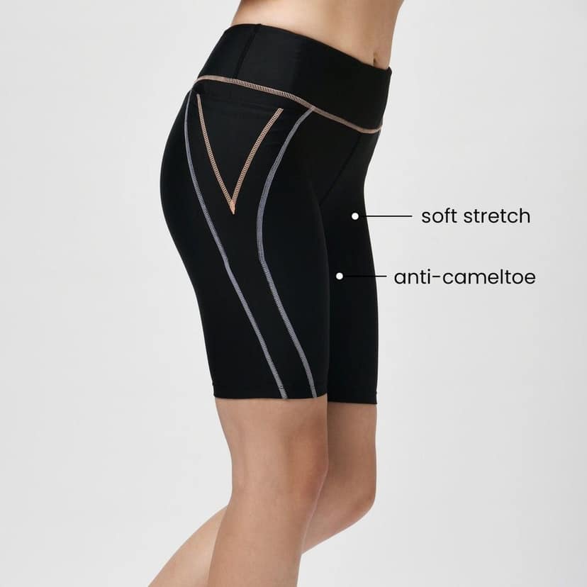 Tic Tac Cycling Shorts - Twilight Black view 3