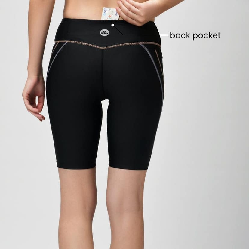 Tic Tac Cycling Shorts - Twilight Black view 5