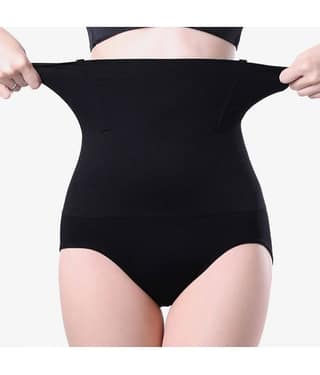 Tkeshto Black Cotton Women's Tummy Tucker ( Pack of 1 )