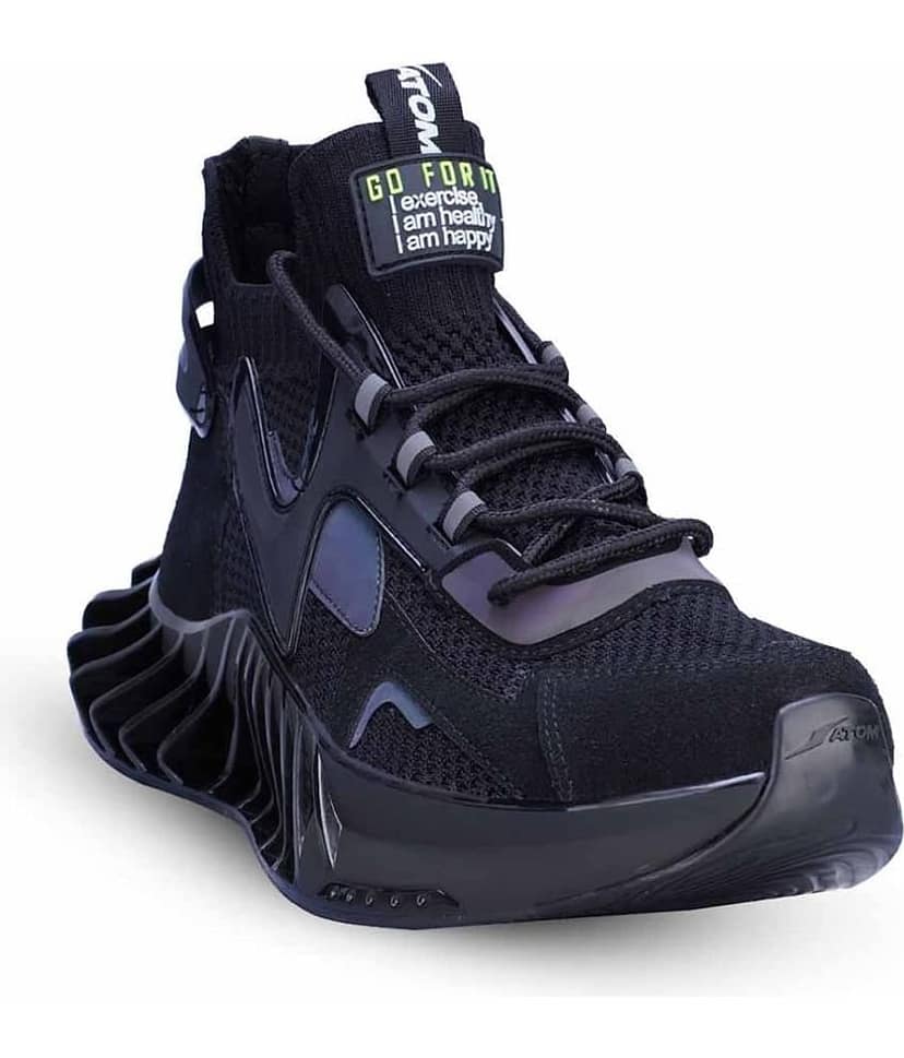 ATOM SpeedRider Black Men's Lifestyle Shoes view 2