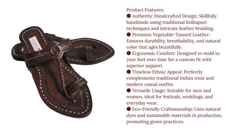 Kolhapuri Chappal 1 piece view 3