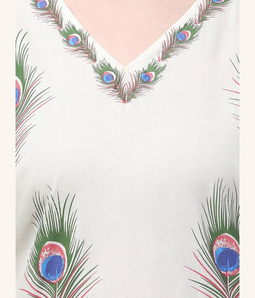 Rayon Short Kurti For Women (Pack of 1) view 2