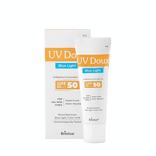 Brinton Sunscreen SPF 50 PA+++ UV Doux Blue Light Sunscreen Protection Gel SPF 50 PA+++ 50g x Pack of 4 (200 g)