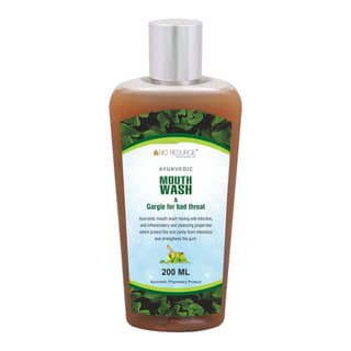Bio resurge antibacterial ayurvedic mouthwash | 200ml | ayush certified, for germ defense, bad breath, plaque, cavities and gum, sore throat, cough