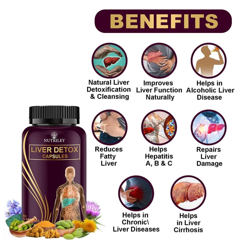 Nutriley Liver Detox Capsules for Liver Health (60 Capsules) view 3