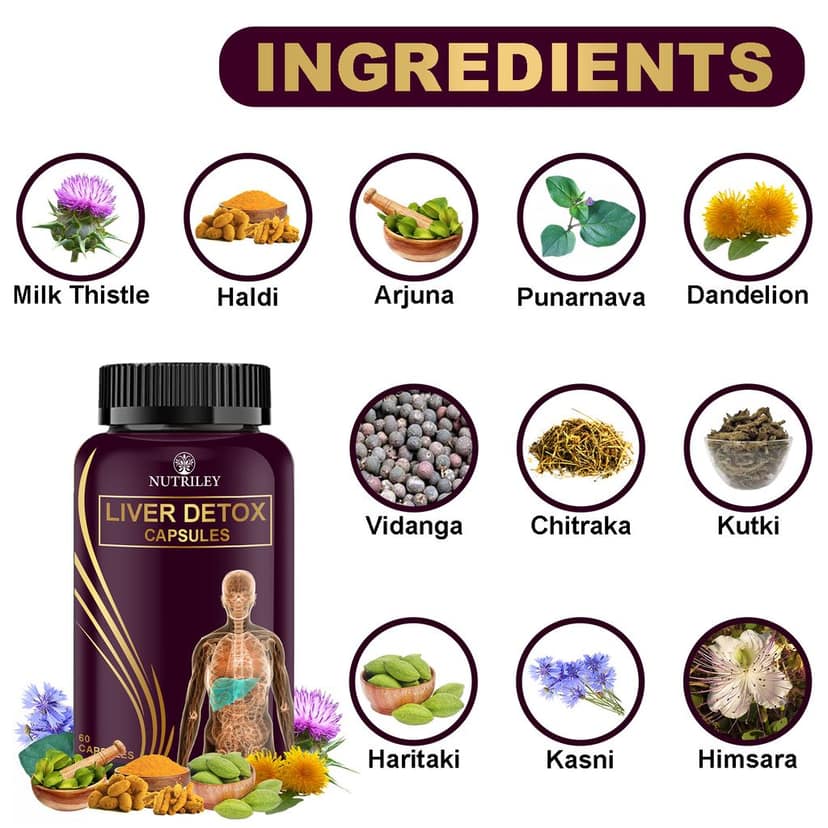 Nutriley Liver Detox Capsules for Liver Health (60 Capsules) view 5