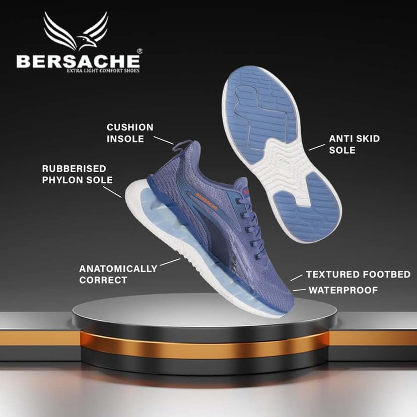 Bersache Premium Sports ,walking,Gym,cricket, Trending Running Shoes For Men's view 5