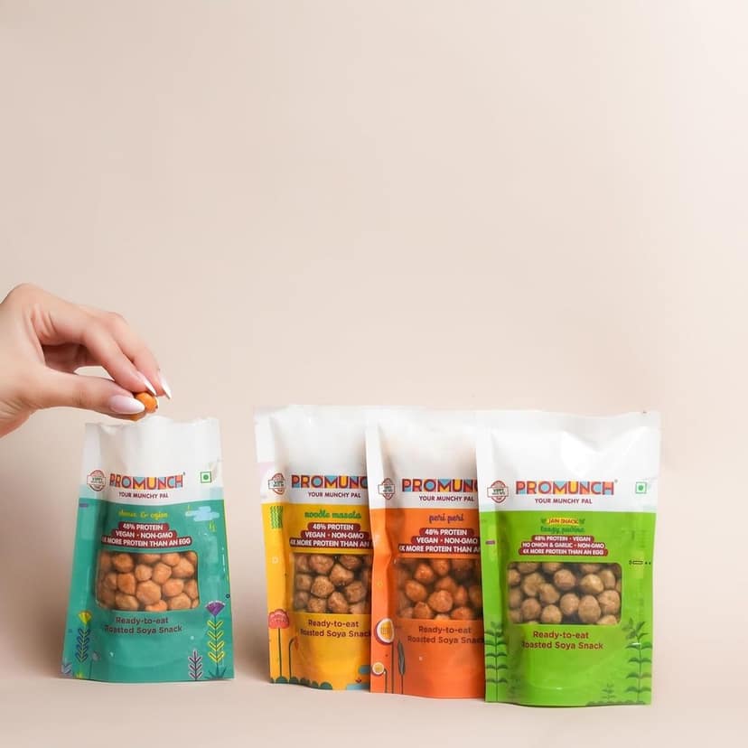 PROMUNCH Travel Combo Pack (Cheese and Onion-3, Peri Peri-3, Noodle Masala-3) 30gm x 9 view 2