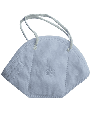 N95 CE Certified White Protective Face Mask with Elastic Ear Loops