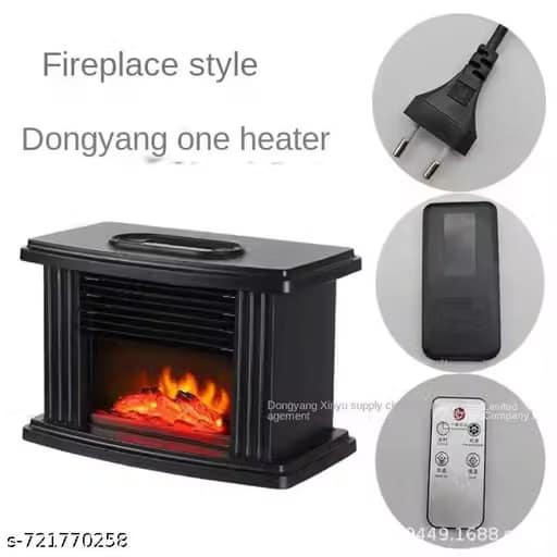 Electric Flame Heater with Realistic Fireplace Effect view 2