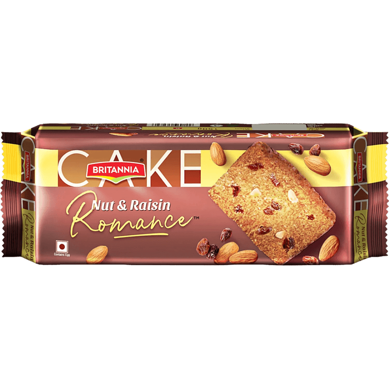 Britannia Romance Cake - Nuts & Raisin, 140 G