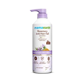 Mamaearth Rosemary Anti-Hair Fall Shampoo With Rosemary & Methi Dana For Reducing Hair Loss & Breakage,Gives Up To 94% Stronger Hair,Up To 93% Less Hair Fall |Sulphate Free Shampoo |For Unisex,600 Ml Mamaearth Rosemary Anti-Hair Fall Shampoo With Rosemar