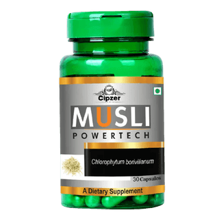 Cipzer Musli Powertech (60 Capsules): Ayurvedic Powerhouse for Vigor, Stamina, and Holistic Vitality