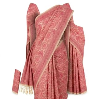 Tussar Sambalpuri Saree Geometric Floral Print – Multicolor