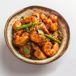 Calcutta classic prawn manchurian