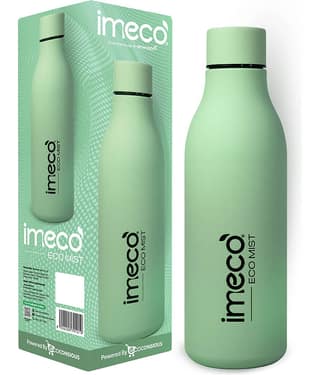 IMECO ECO MIST Pastel Water Bottle 500ml White Stainless Steel Water Bottle 500 mL ( Set of 1 )