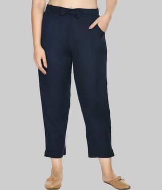 PREEGO - Mustard Rayon Regular Women's Casual Pants ( Pack of 1 )