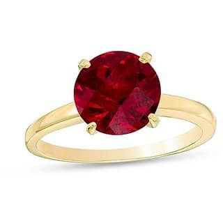 CEYLONMINE Natural Ruby/ manik ring original & lab certified gemstone ruby (chunni) gold plated ring for unisex