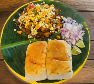 Hari Special Kadha Pav Bhaji