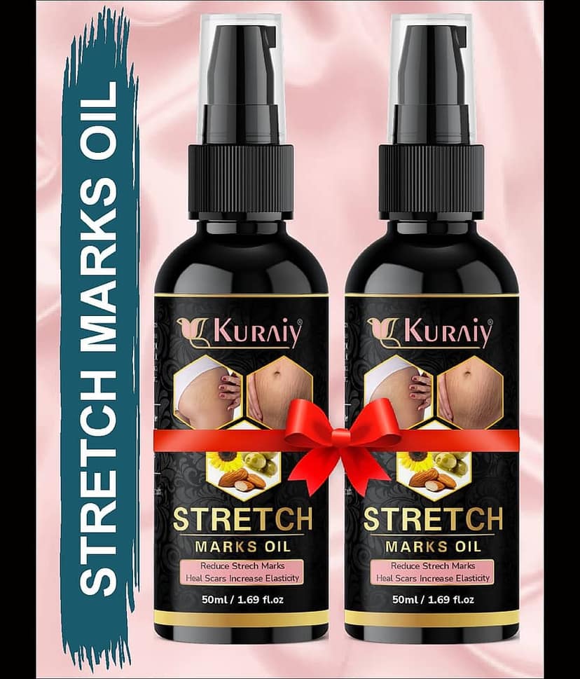 Kuraiy stretch Oil for Stretch Marks Removal Post Pregnancy stretch mark cream oil