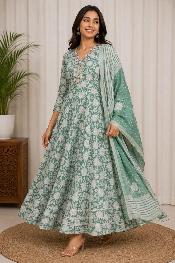 Anarkali Cotton Dress 1 piece each