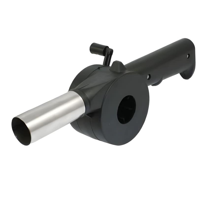 Portable BBQ Grill Air Blower Fan | Manual Hand Crank Fire Bellows for Charcoal Grill, Campfire & Outdoor Cooking | Picnic & Camping BBQ Tool (Original Quality) view 2