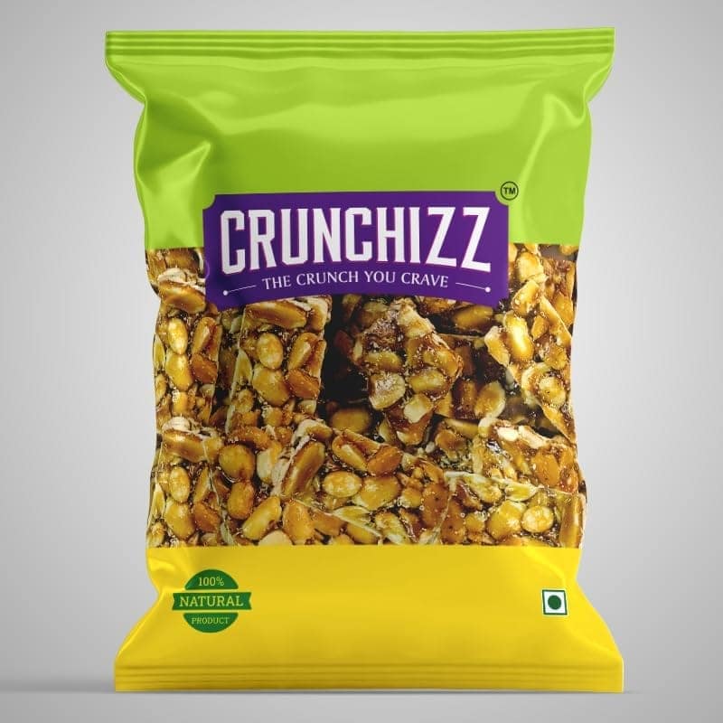 Crunchizz PEANUT CANDY (CHIKKI) I 300 Grams I Pack Of One