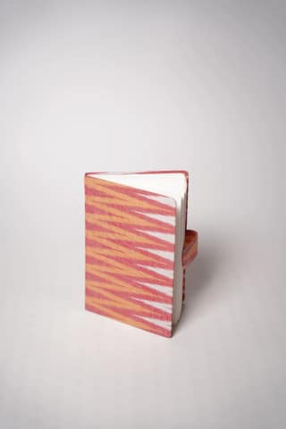 Tisser Ikat Handcrafted Diary – Fabric Cover | 8.5x6x8 cm