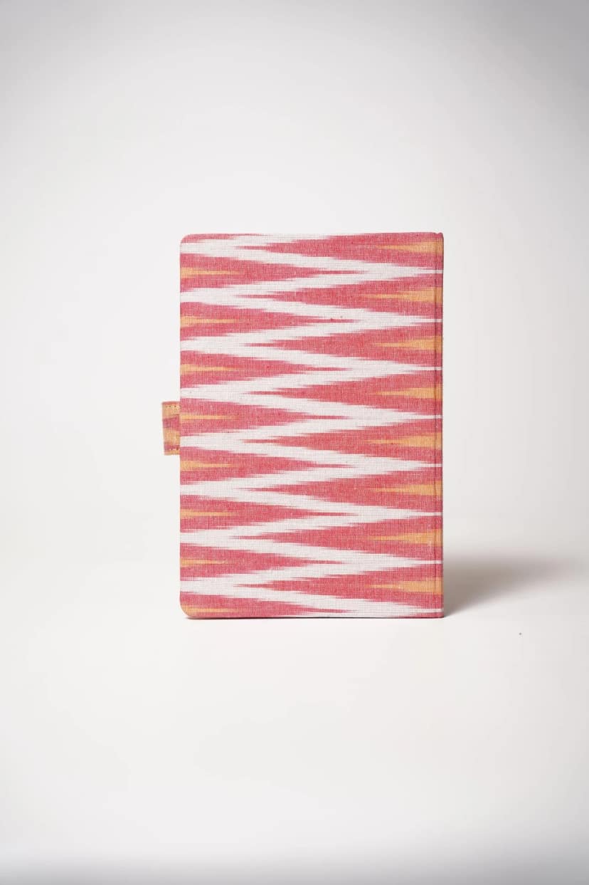 Tisser Ikat Handcrafted Diary – Fabric Cover | 8.5x6x8 cm view 2