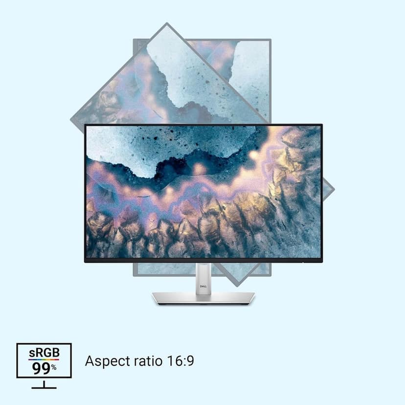 Dell 24 inch P2425H Monitor IPS FHD|100Hz| 99% sRGB | 250 cd/m2 (Typical) 5ms| 1500:1 Contrast Ratio| 5X USB 3.2 Gen1 1x HDMI 1.4 1xDP 1xVGA| Height Tilt Swivel Pivot |USB-C Downstream | Flicker Free view 2